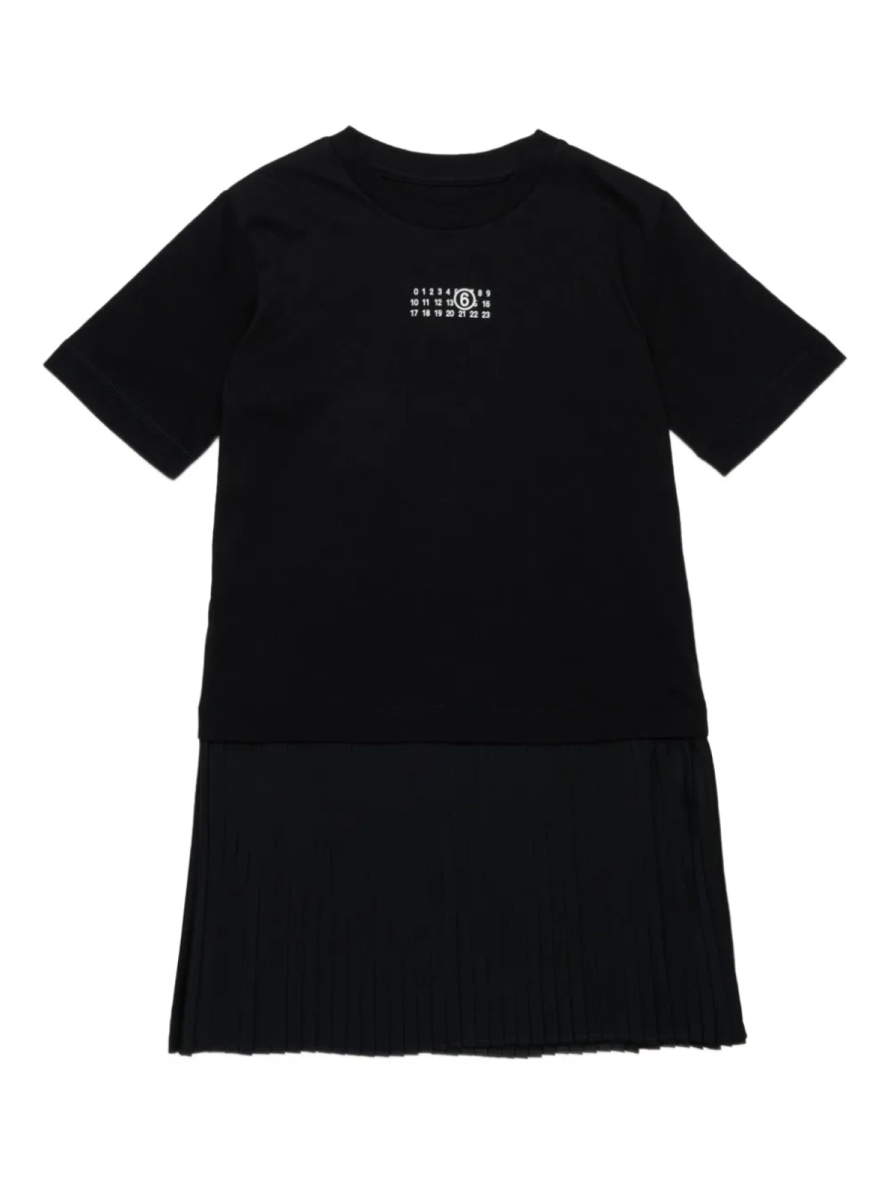 

MM6 Maison Margiela Kids платье с принтом Numbers, черный