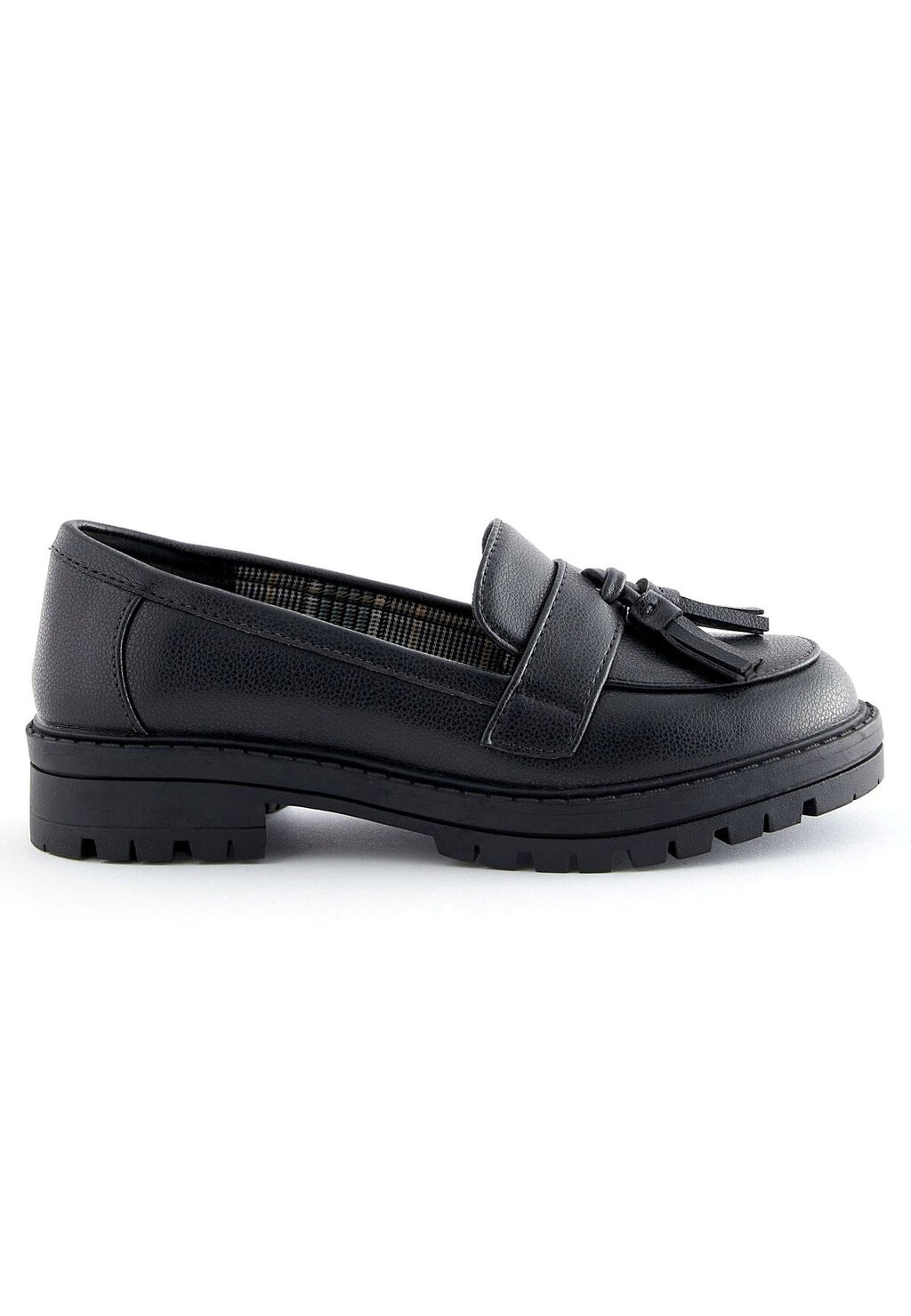 

Слипоны School Chunky Tassel Loafers Next, цвет matt black