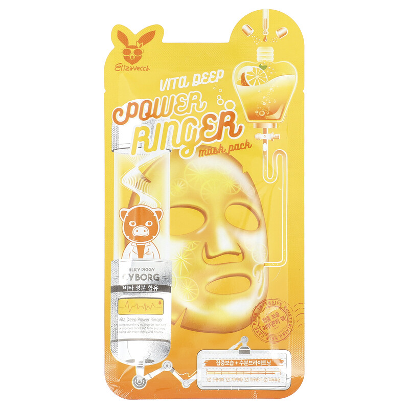 

Elizavecca, Vita Deep Power Ringer Beauty Mask Pack, 1 шт., 23 мл (0,78 жидк. Унции)