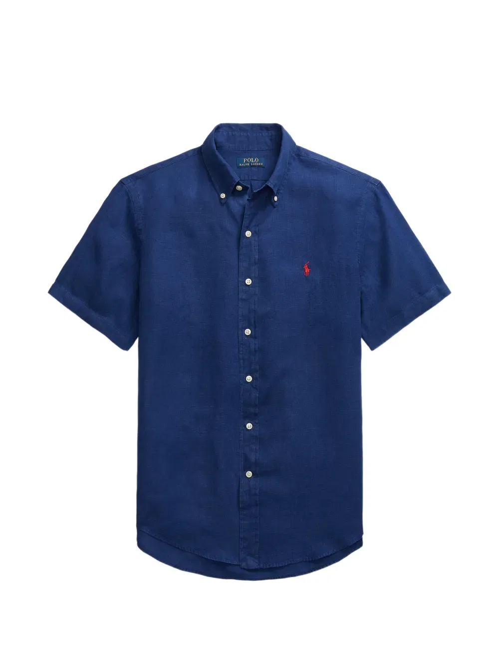 Рубашка с вышивкой Polo Ralph Lauren, синий
