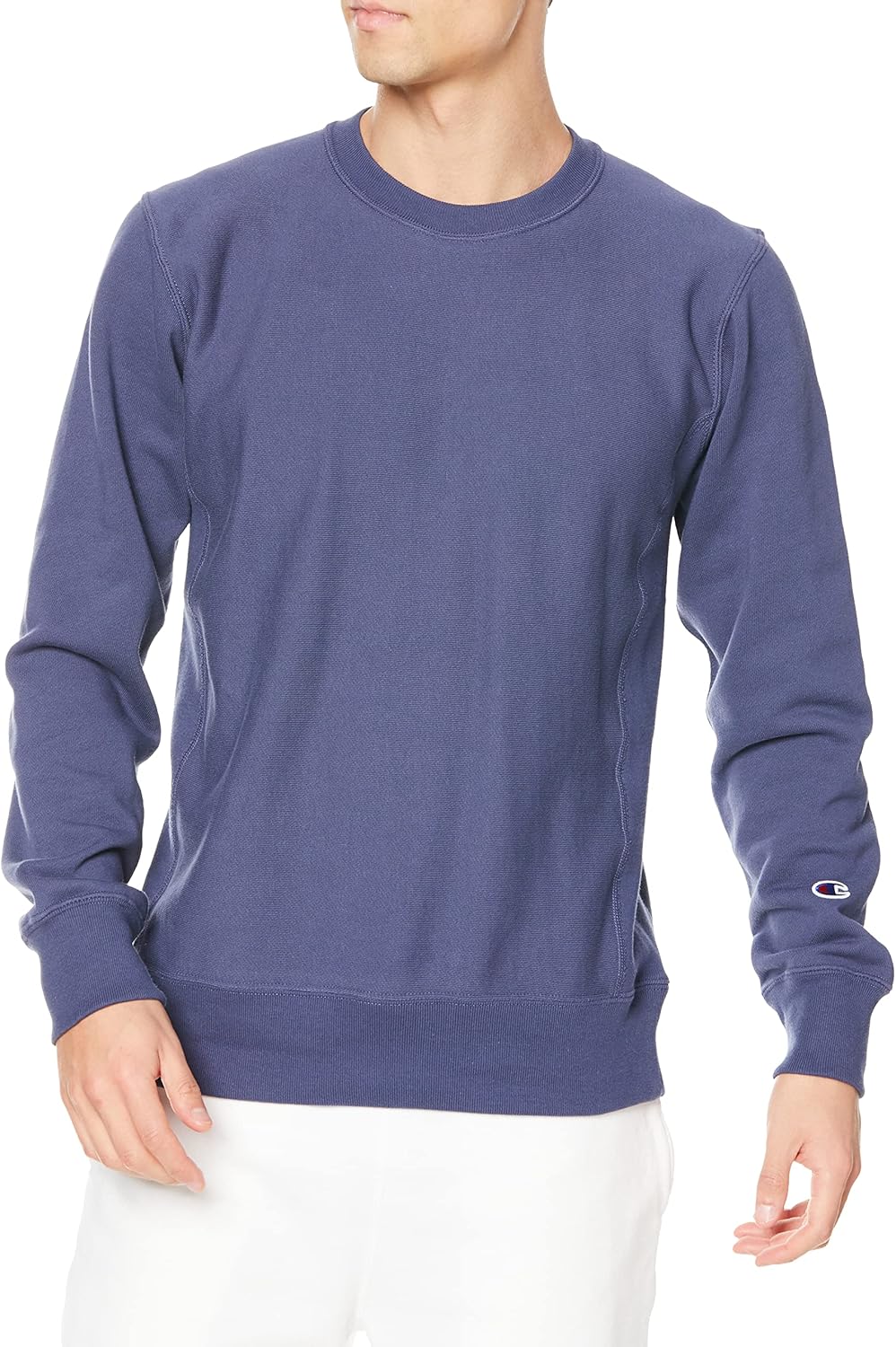 

Толстовка Champion C3-T010/C3-X008, с длинным рукавом, круглым вырезом, плотность ткани 10 унций, на флисовой подкладке, с круглым вырезом, технология Reverse Weave (R), фиолетовый/темно-синий