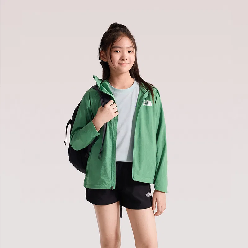 Детская куртка от солнца THE NORTH FACE зеленая — фото 4