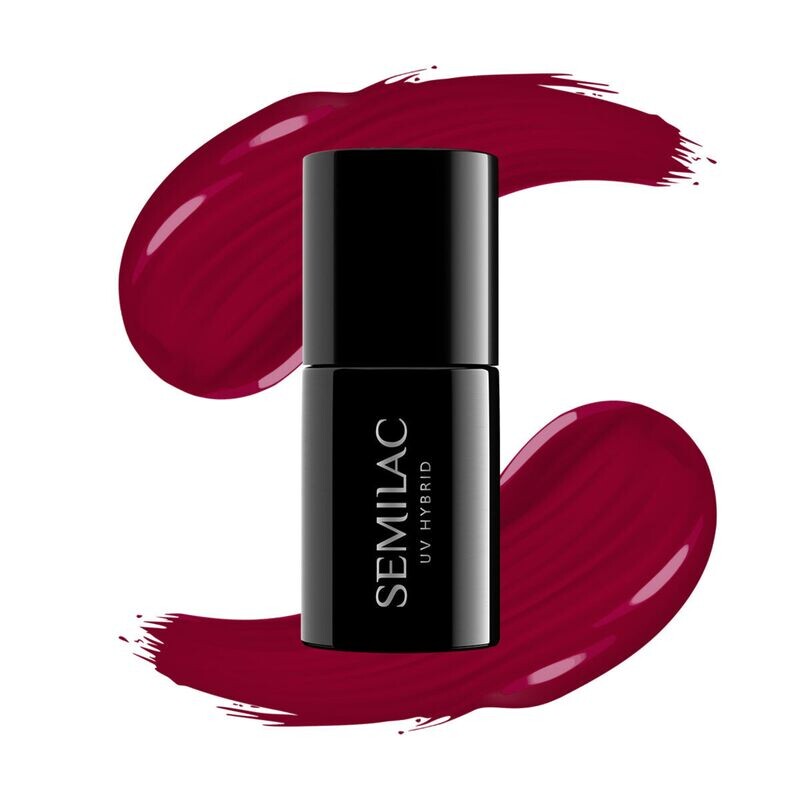 

071 УФ-лак для ногтей Hybrid Deep Red Semilac, 7 ml