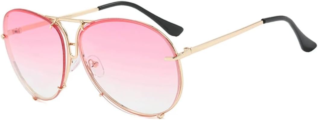 

Солнцезащитные очки с защитой UV400 | Большой размер, градиентные цвета | для женщин и мужчин, для занятий спортом на открытом воздухе и вождения DSVIGF, Gold Gradient Pink