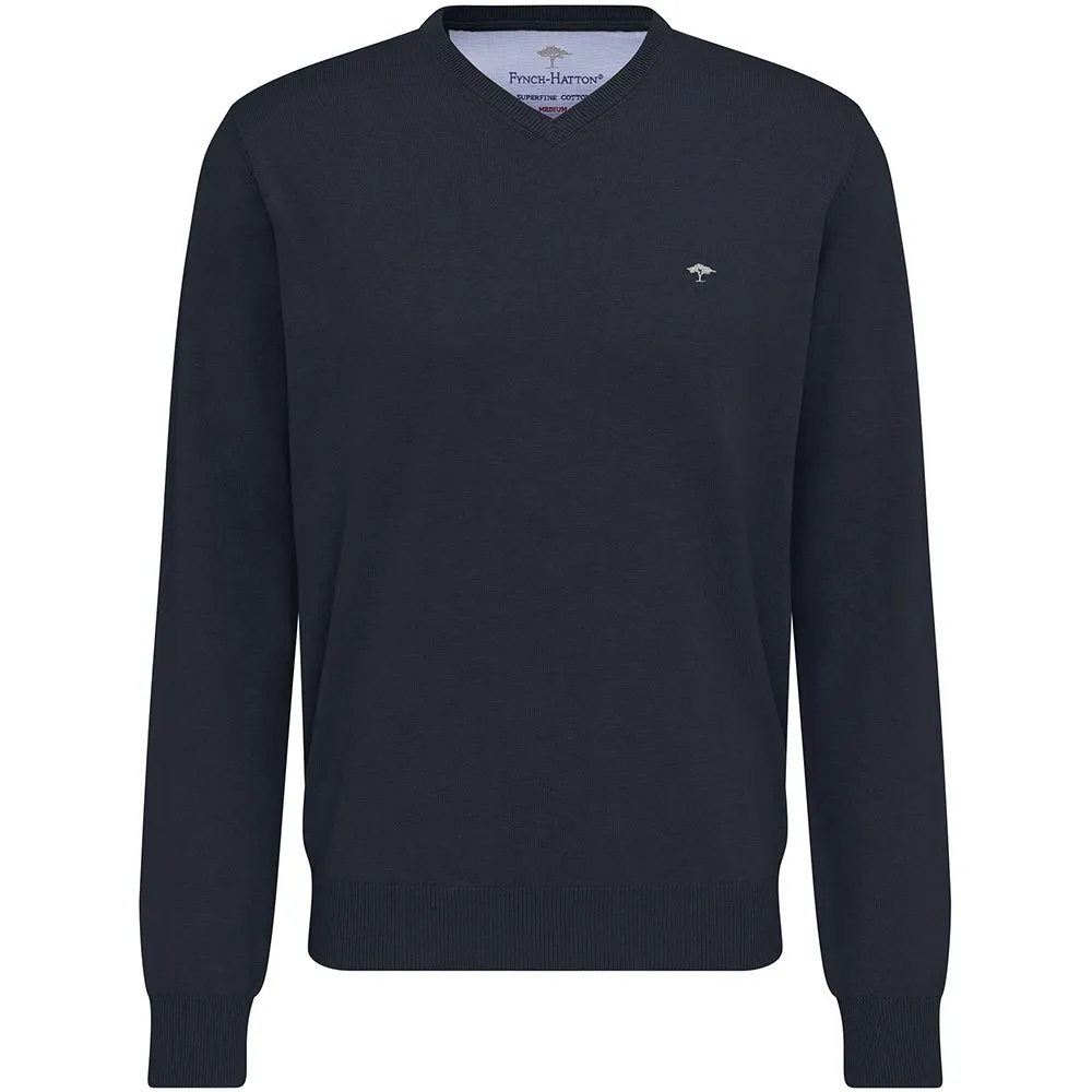 

Свитер Fynch Hatton SFPK211 V Neck, черный