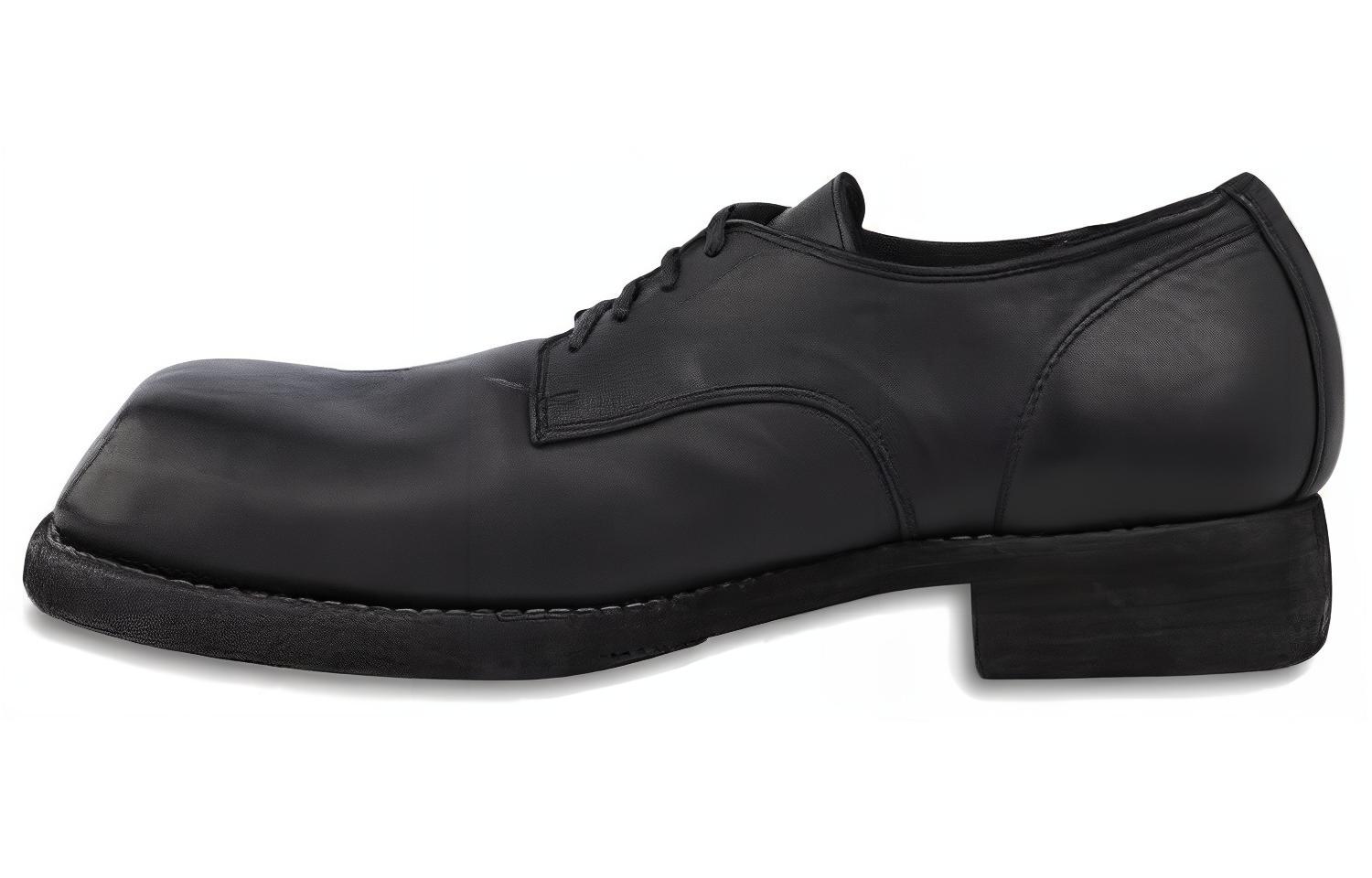 Туфли дерби из конской кожи GUIDI, Black