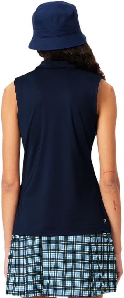 Поло для гольфа Lacoste Sport Slim Fit с защитой от ультрафиолета, Navy Blue — фото 3