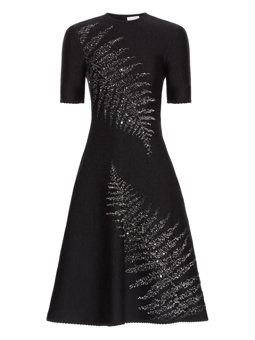 

Платье с вышивкой Oscar de la Renta, черный