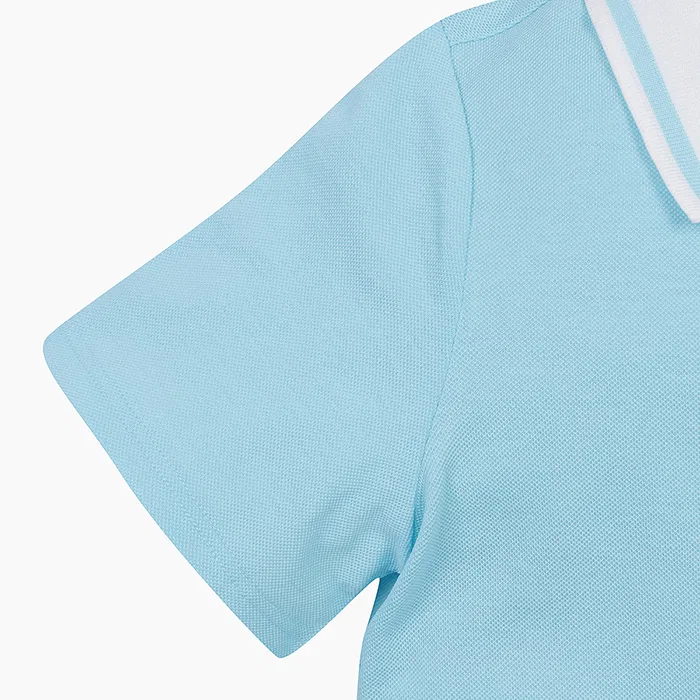 Детское мятное платье-поло на молнии от Benetton Kids — фото 4