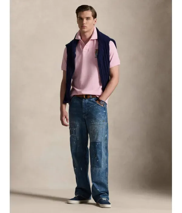 Полюс custom slim fit Polo Ralph Lauren, розовый — фото 2