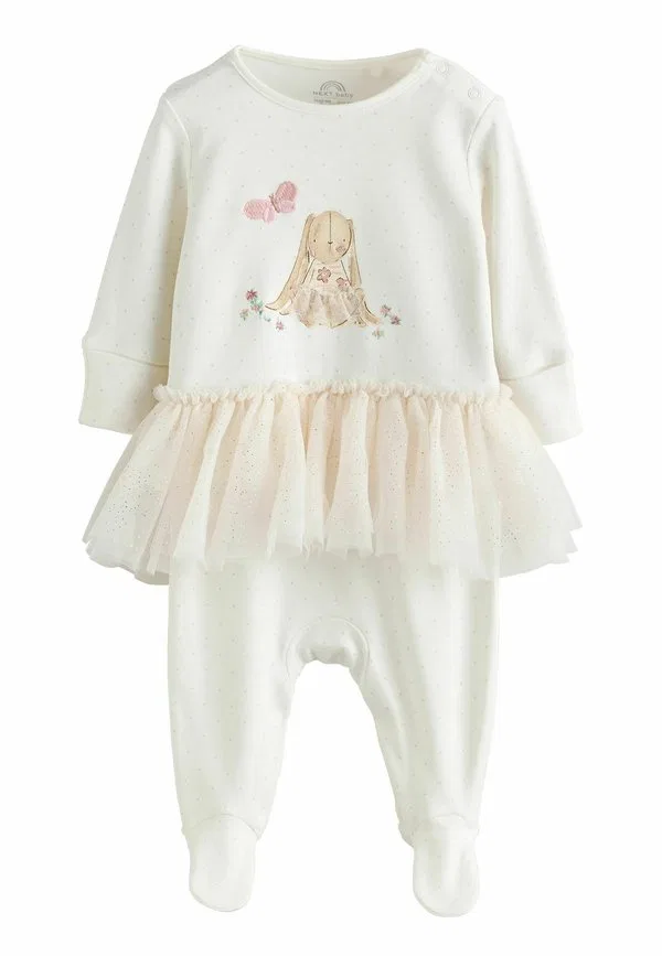 Детский спальный комбинезон стандартного кроя Next, Ecru Bunny Tutu — фото 3