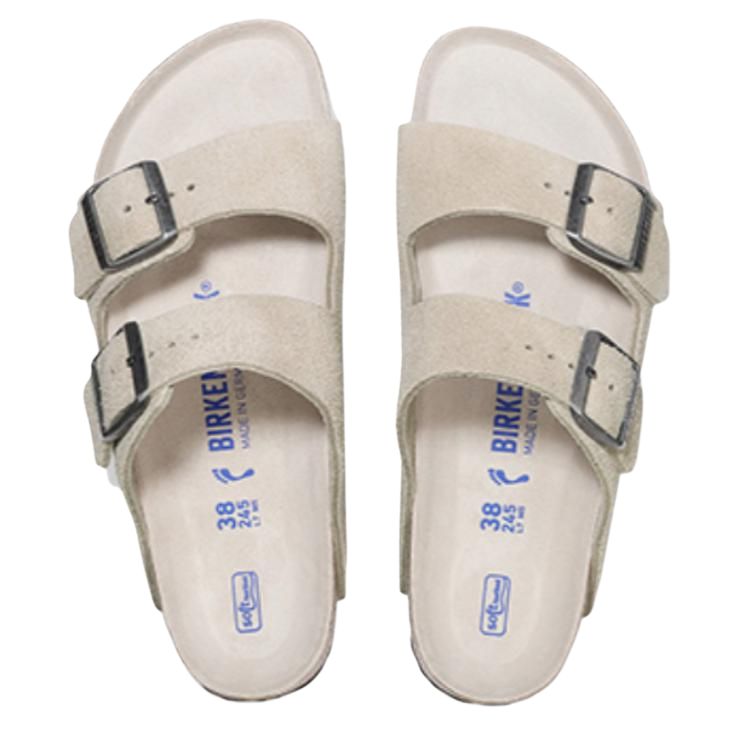 Туфли Arizona Unisex Mother Of Pearl White Narrow Birkenstock, Mother of Pearl белый — фото 4