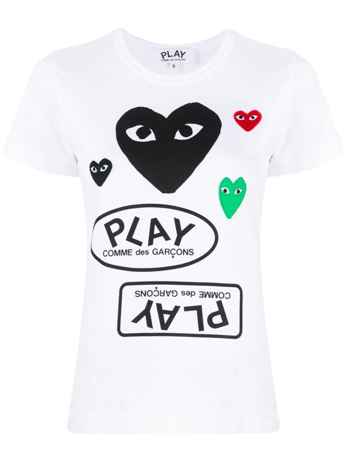

Comme Des Garçons Play футболка с логотипом, белый