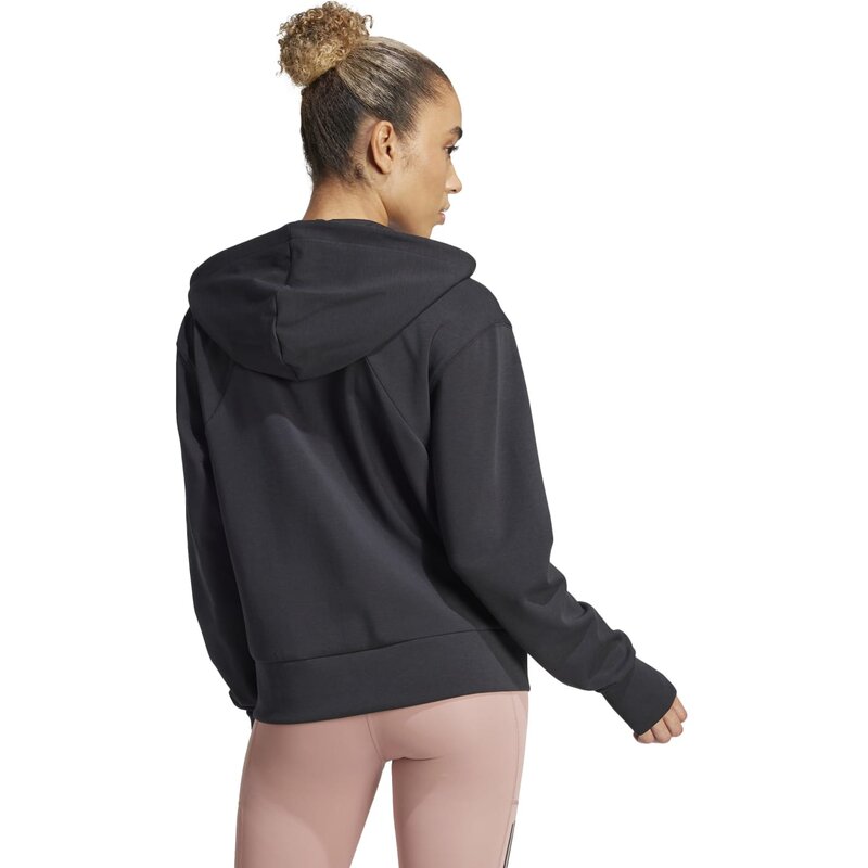 Толстовка с капюшоном, разработанная для тренировок Adidas, черный — фото 3