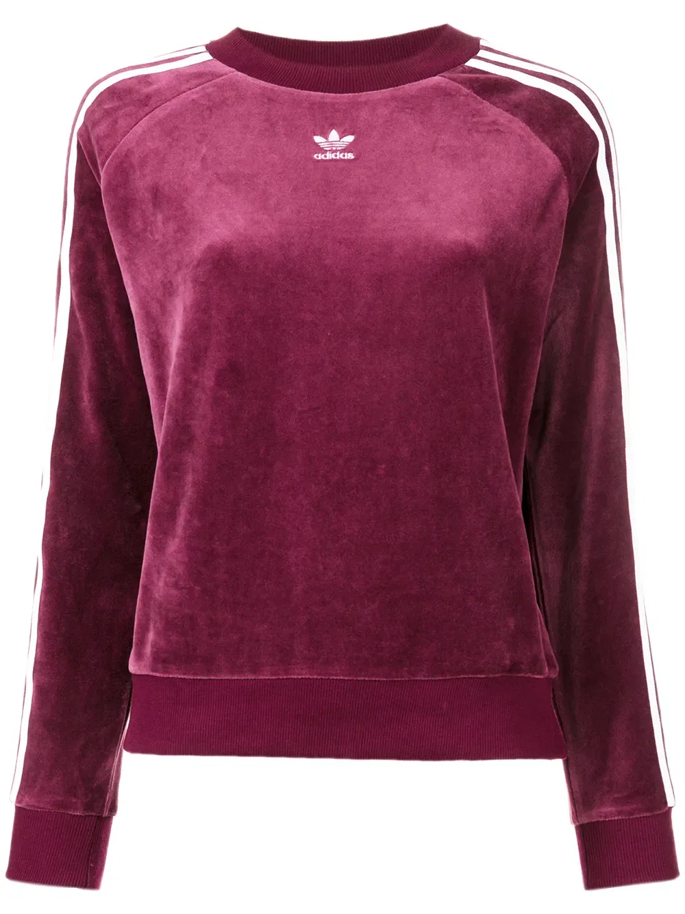 Толстовка с тремя полосками Adidas, красный