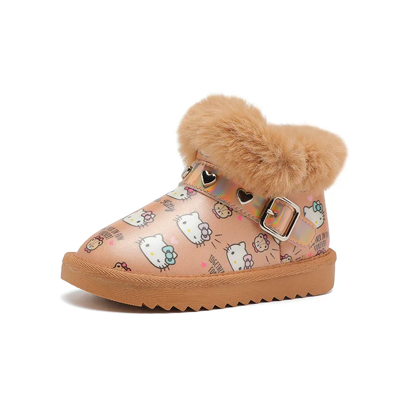 Детские зимние ботинки Hello Kitty с амортизацией и термоизоляцией Sanrio, Hello Kitty-Pink — фото 4