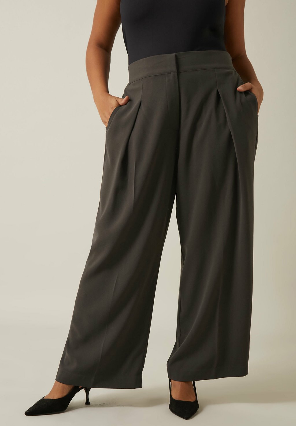 

Брюки WIDE LEG TAILORED Evans, темно-коричневый