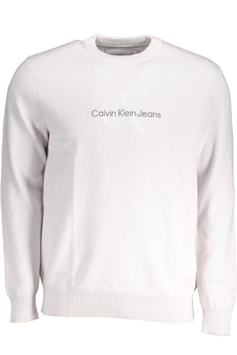 

Серый хлопковый мужской свитер Calvin Klein
