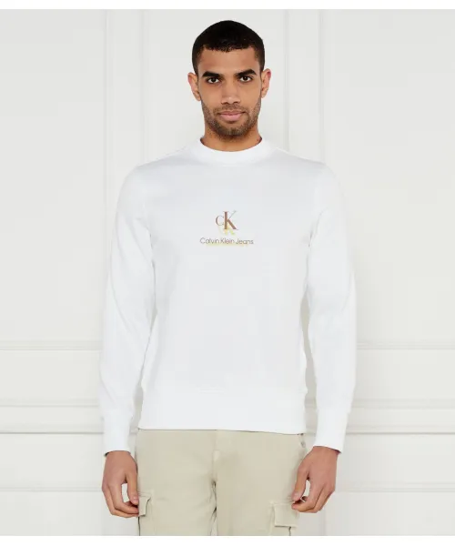 

Толстовка Regular fit Calvin Klein Jeans, белый