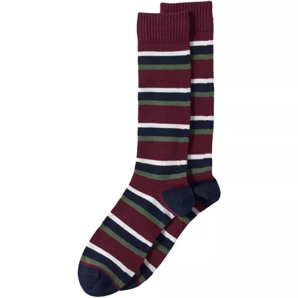

Новинка: мужские носки Lands' End, цвет burgundy stripe