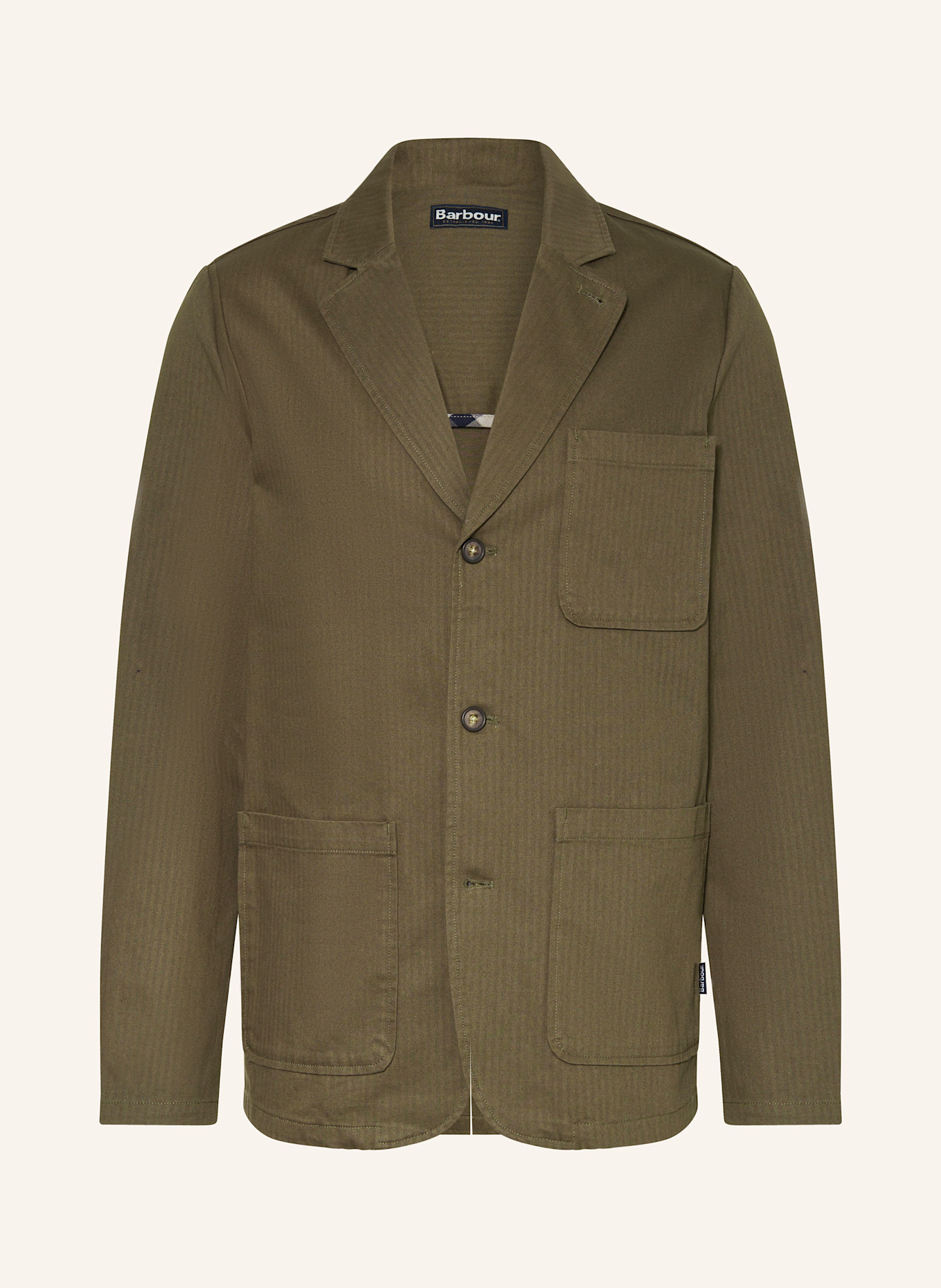 

Пиджак в елочку, стандартный крой Barbour, зеленый