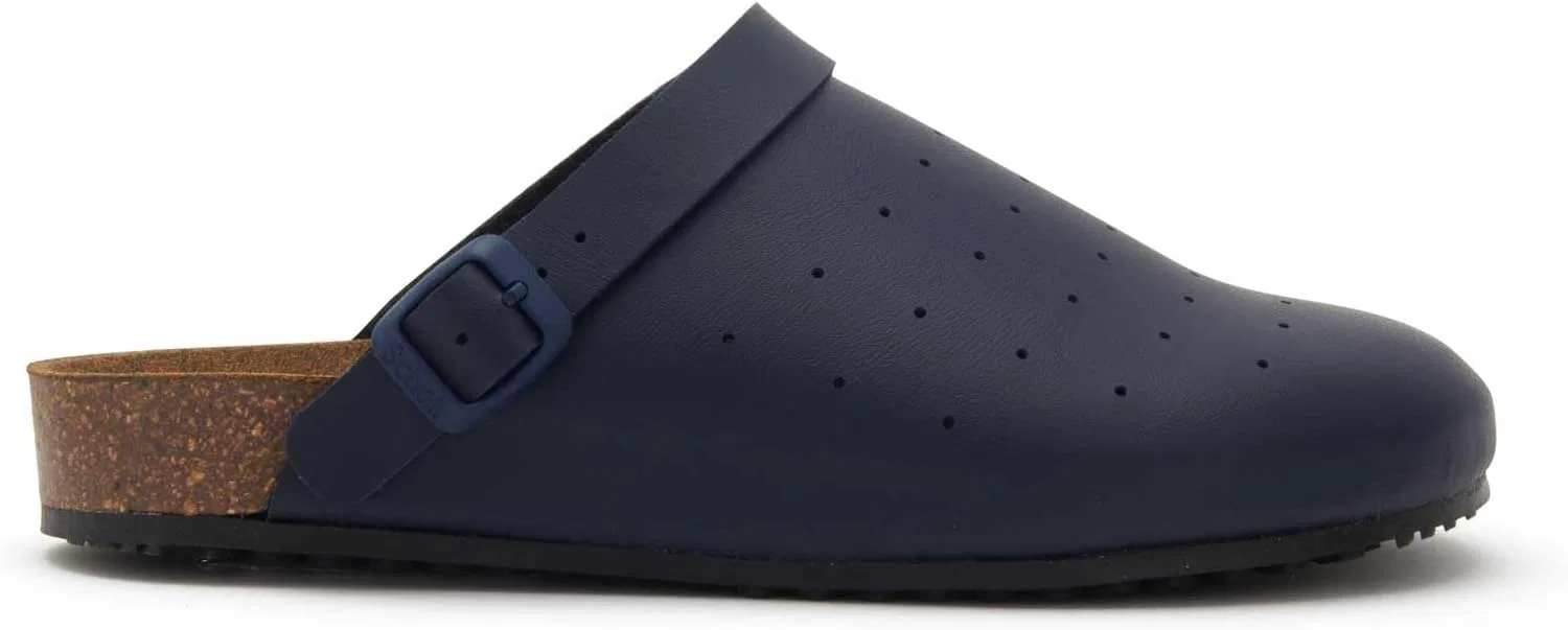 Клоги Scholl Unisex Cork Pro Medical Work Shoe, Blue