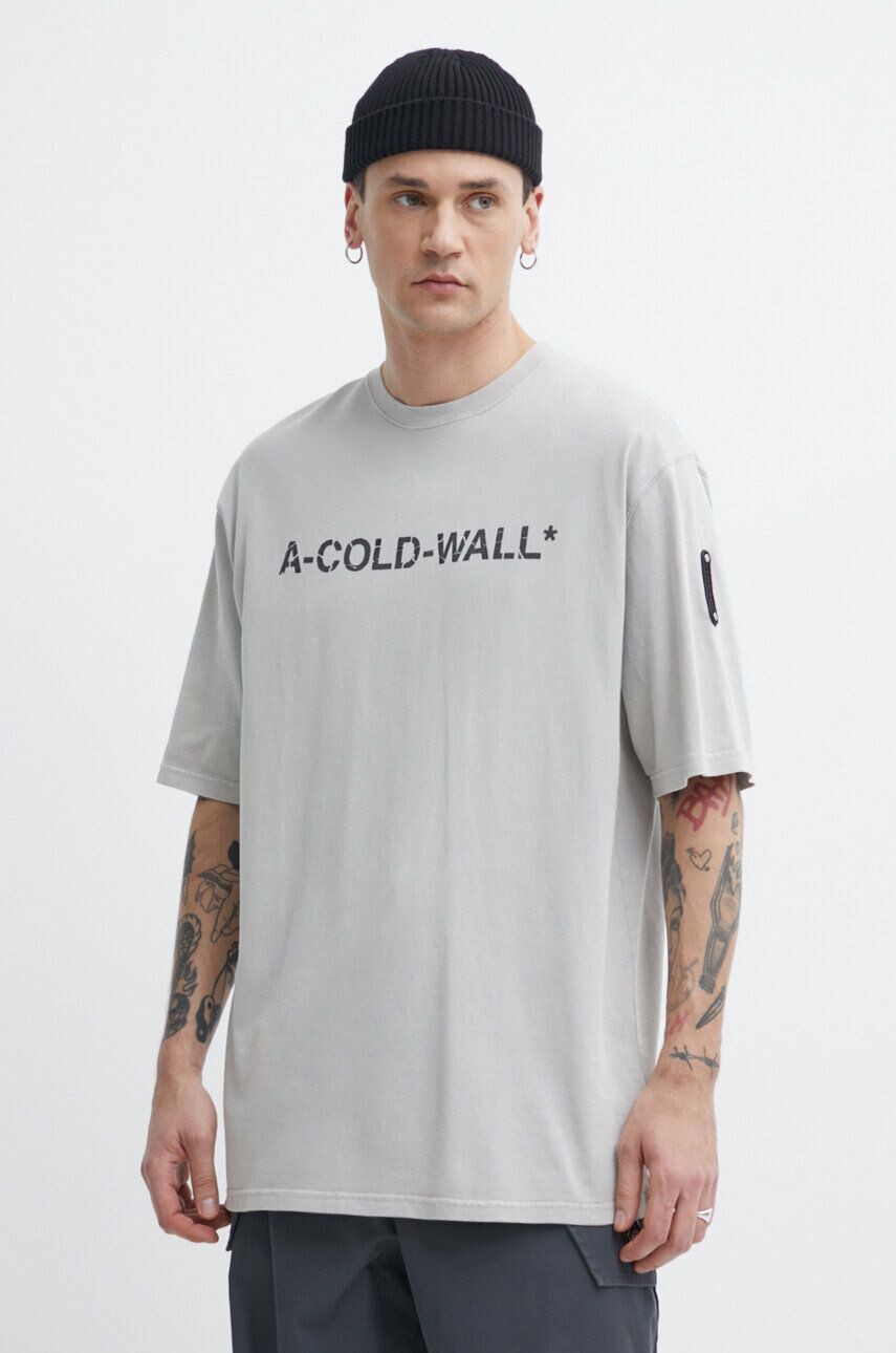 

Хлопковая футболка Overdye Logo T-Shirt A-COLD-WALL*, серый