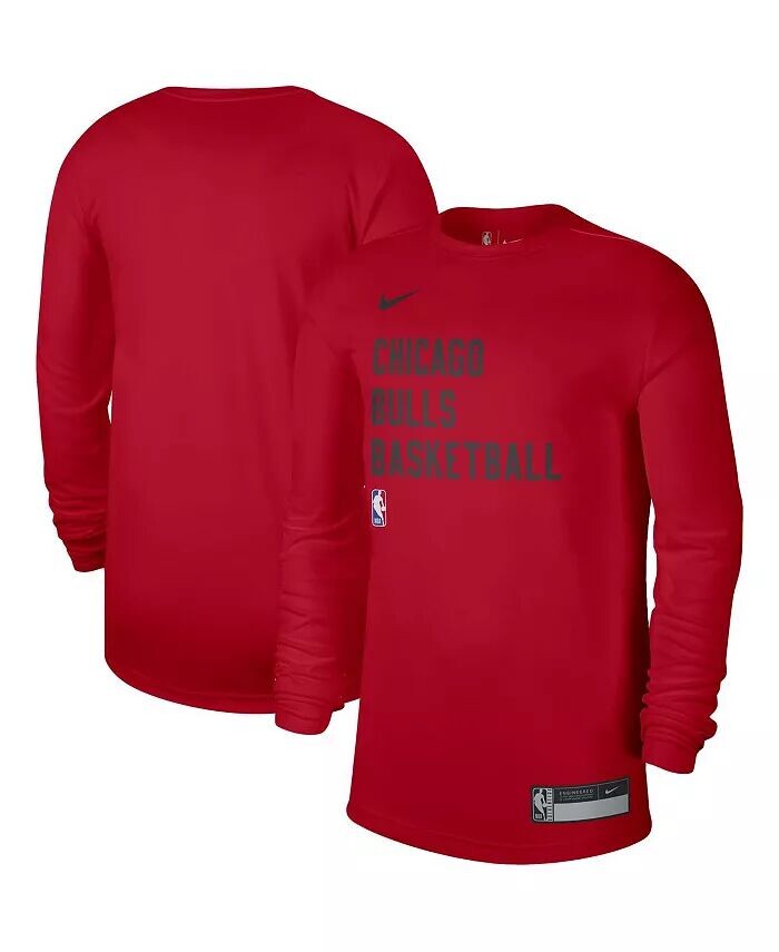 

Мужская и женская красная футболка Chicago Bulls 2023/24 Legend On-Court Practice с длинным рукавом Nike