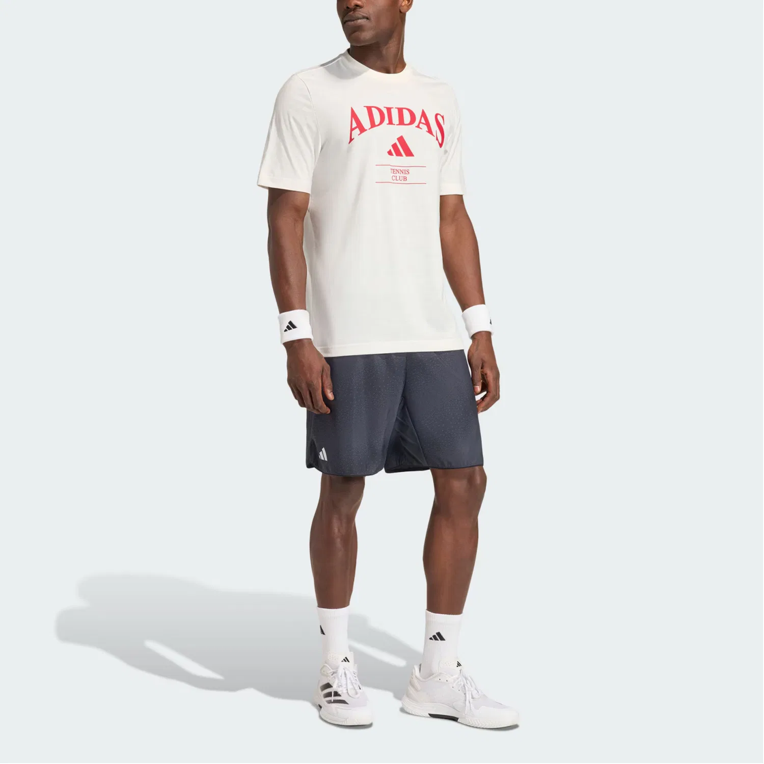 Футболка мужская Heritage Quick Dry Adidas, Ivory/Energy Red — фото 3