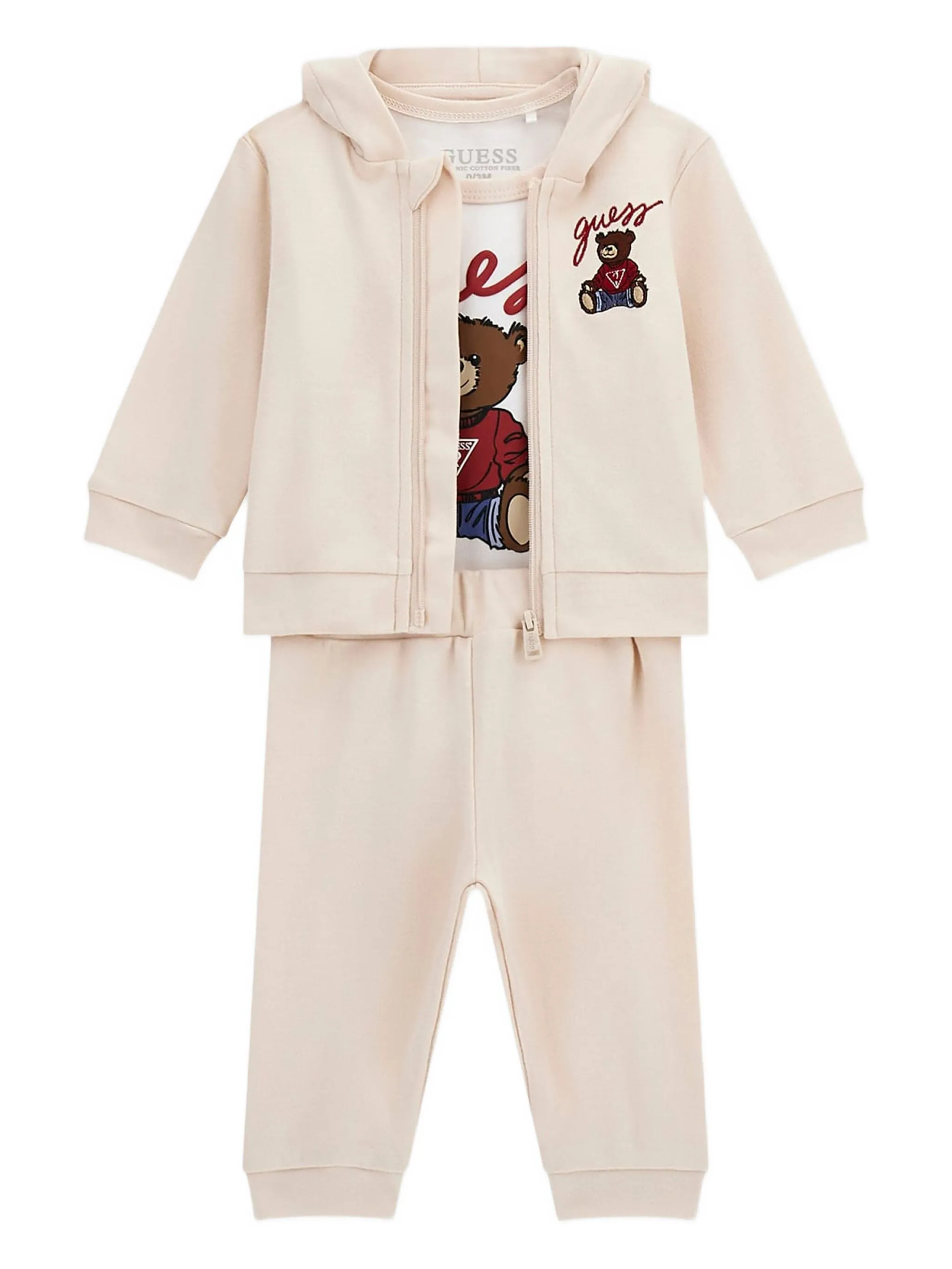 

Спортивный костюм с принтом Teddy Bear Guess Kids, бежевый