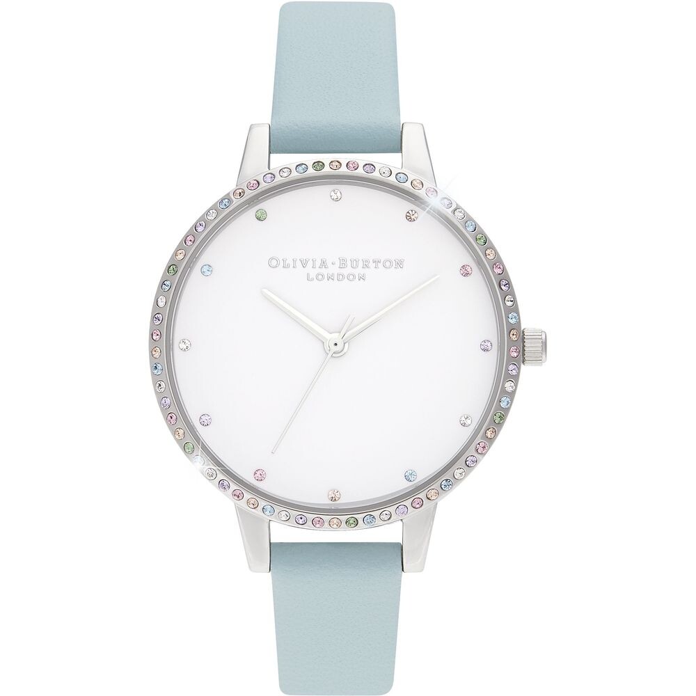 

Часы из синей синтетической кожи Olivia Burton