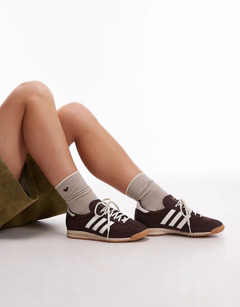 Кроссовки Adidas Originals SL 72 OG коричневого и кремового цветов — эксклюзивно для ASOS
