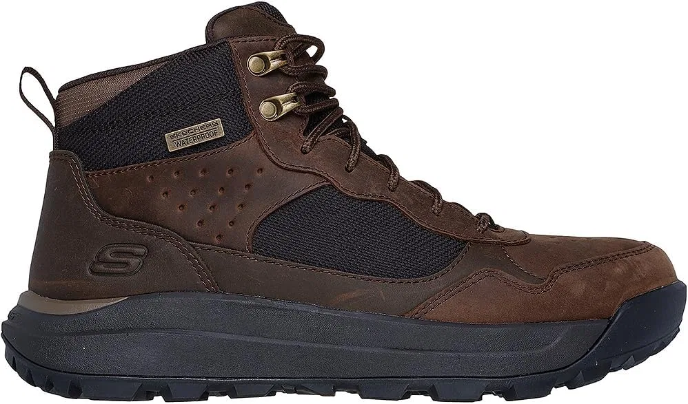 Мужские ботильоны Skechers Cambert Harlan, Cocoa Leather Mesh
