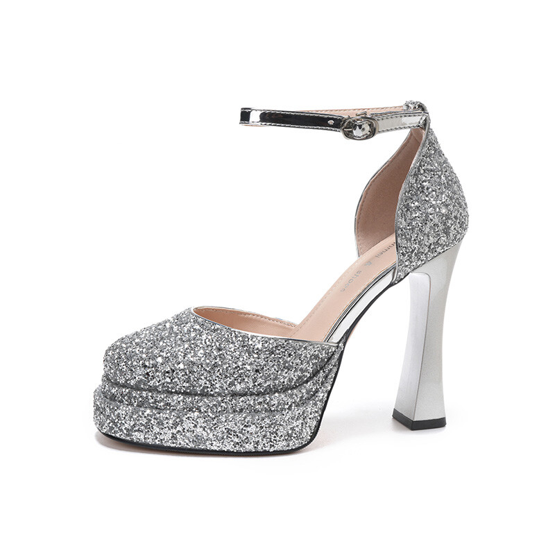 

Туфли женские на высоком каблуке Lanza, цвет Silver 11.5CM