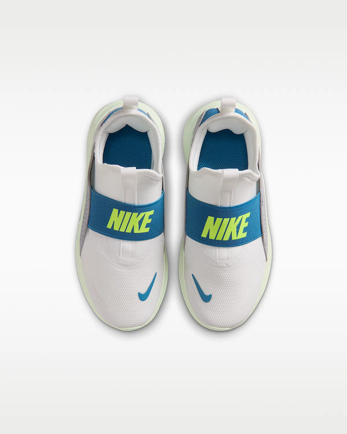 Кроссовки Nike Flex Runner 4 для малышей, Summit White/Wolf Grey/Volt Tint/Dutch Blue — фото 4