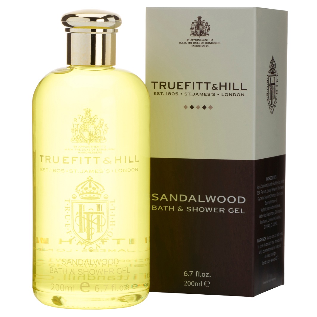 Масло для тела sandalwood bath & shower gel Truefitt Hill, объем 200 мл — фото 2