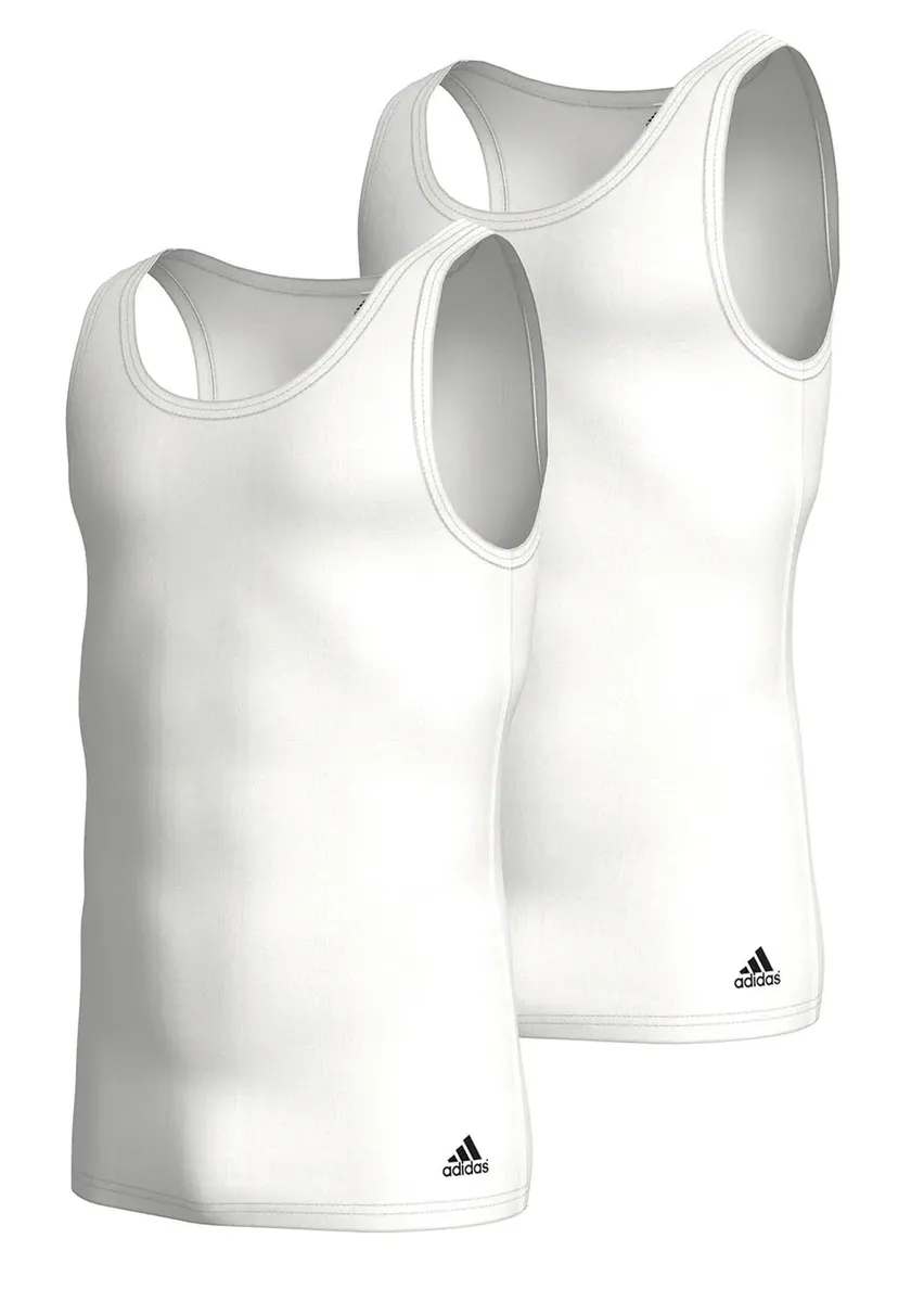 

Майка Adidas Sportswear Active Flex Cotton (2 шт. в упаковке), эластичная и облегающая посадка, белый