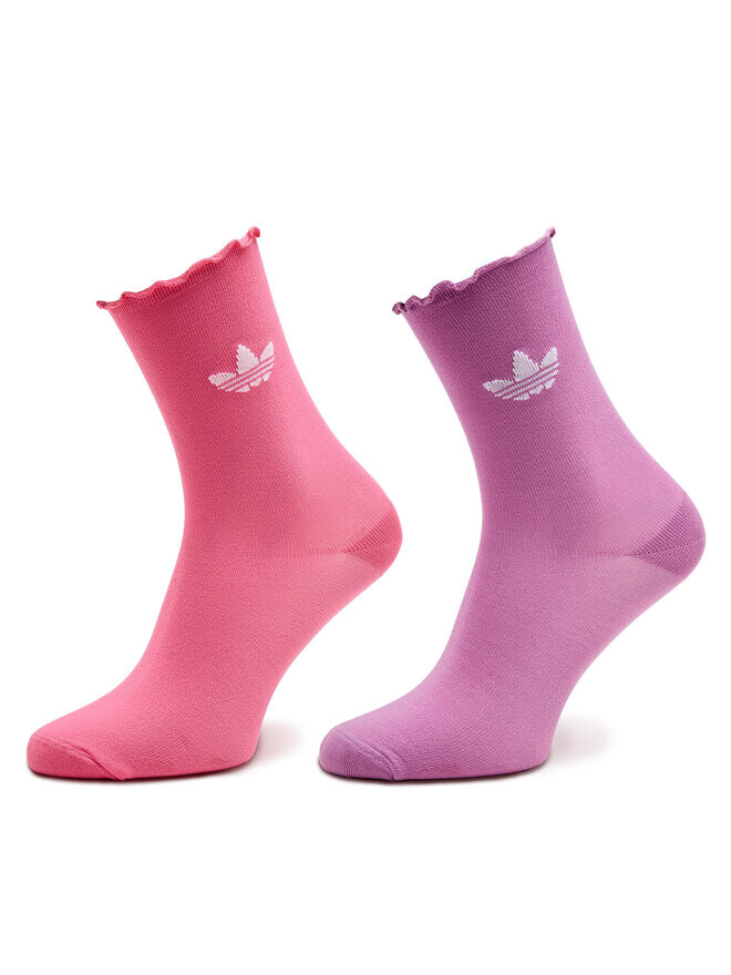 

Носки Semi-Sheer Ruffle adidas, розовый