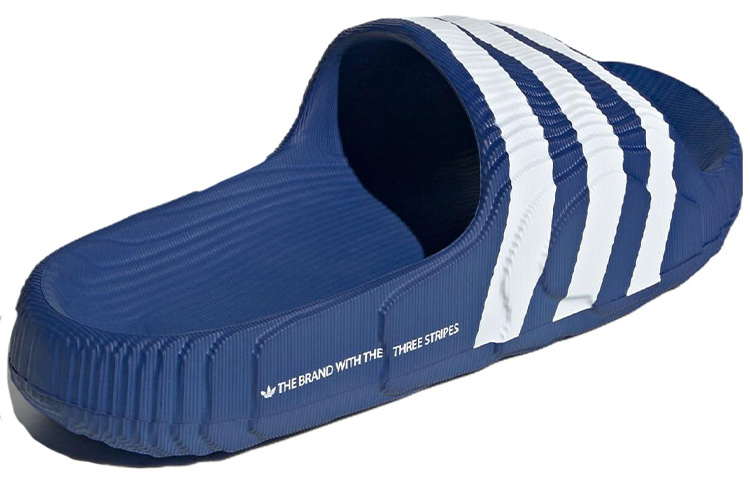 Adidas Adilette 22 Royal Blue Cloud White Adidas Originals, Синий Белый — фото 4