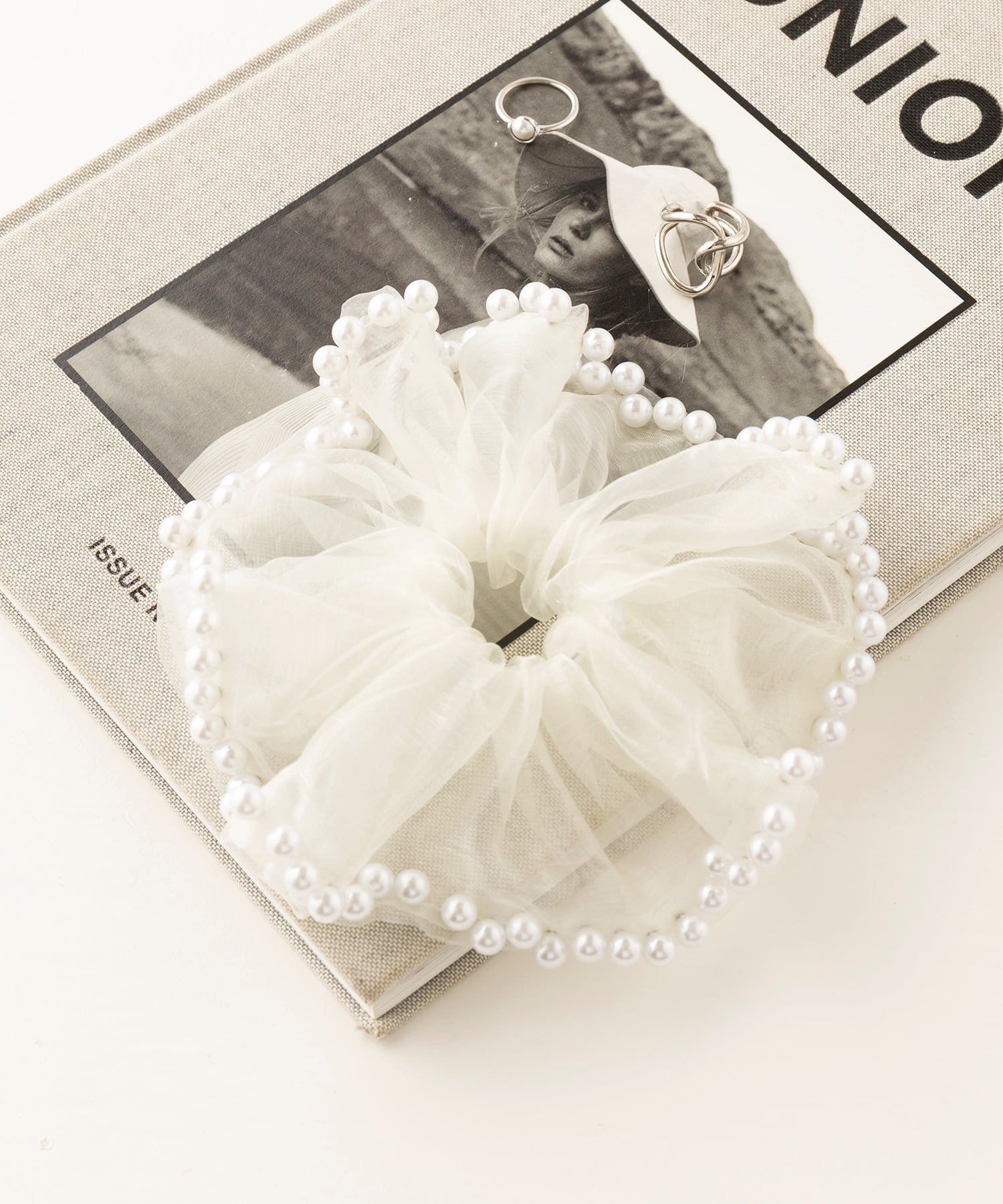 Pearl Chiffon Scrunchie OSWY Magasin De Mode Chou Chou, IVR — фото 3