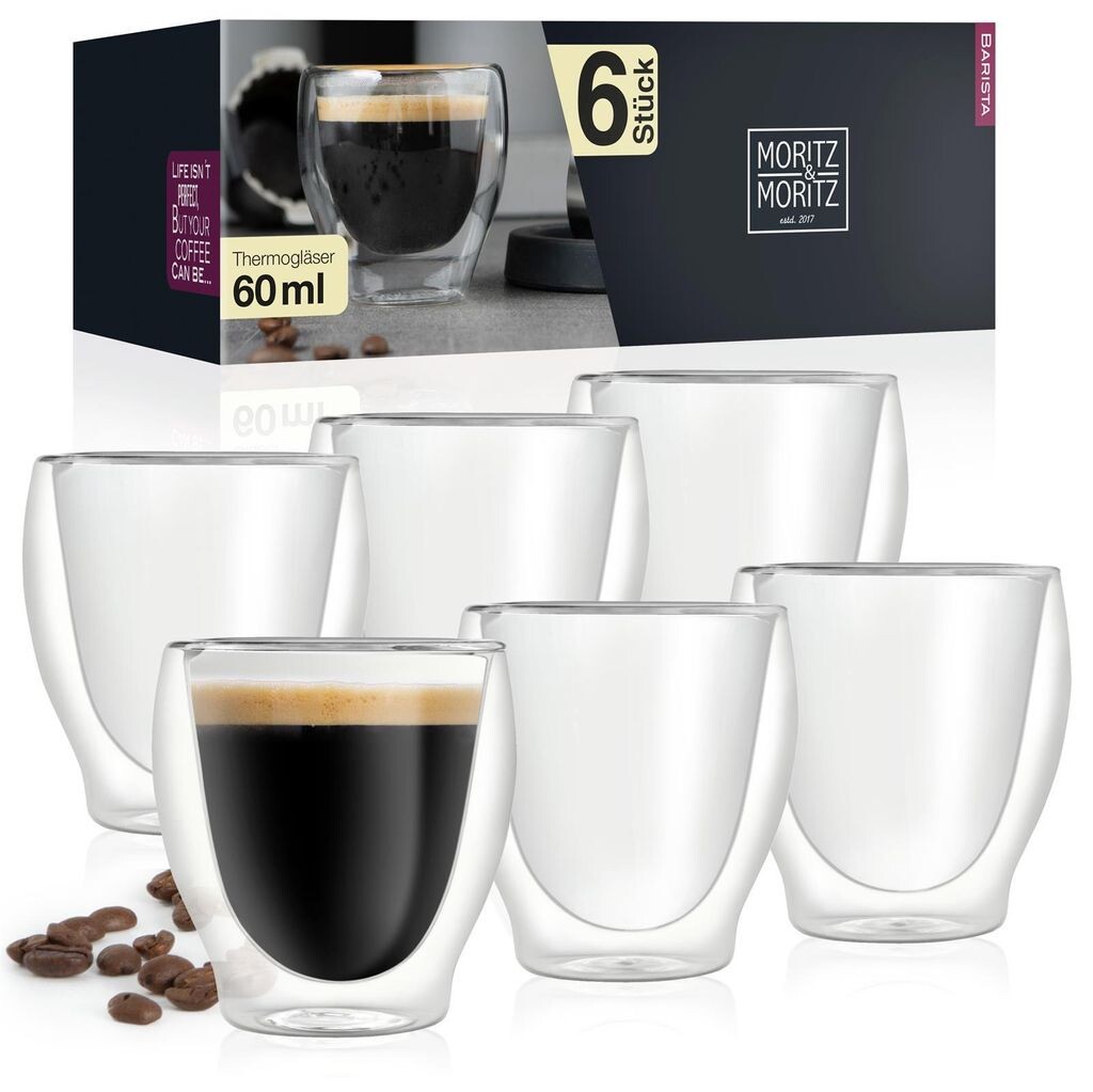 

Moritz & Moritz Barista Milano 6 термостаканов с двойными стенками по 60 мл iLP