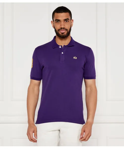

Футболка поло Slim fit La Martina, фиолетовый