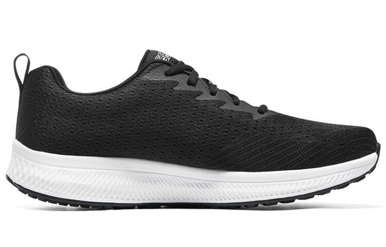Кроссовки Go Run Consistent для бега мужские с низким верхом черного/белого цвета Skechers — фото 2