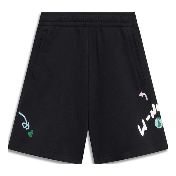 

Шорты graphic shorts 'black' Li-Ning, черный