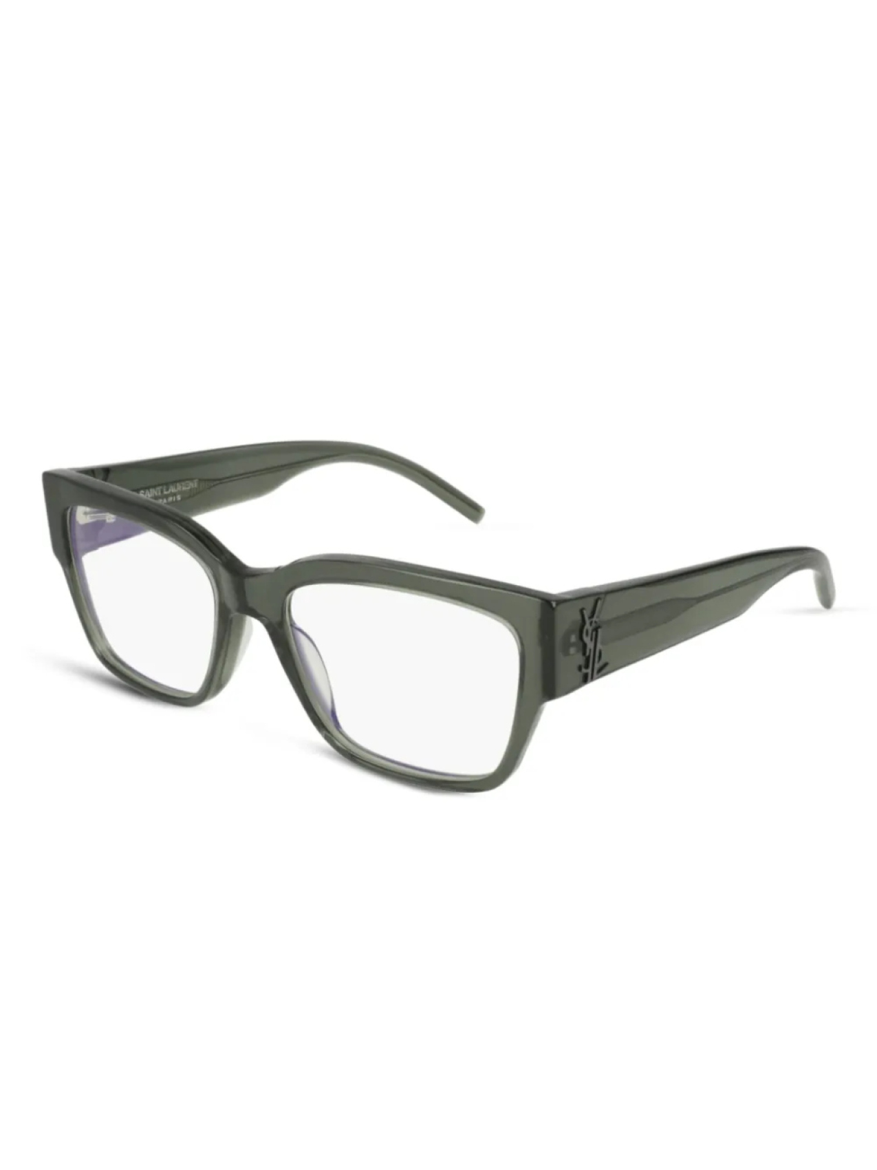 

Очки Saint Laurent Eyewear YSL-plaque glass, зеленый