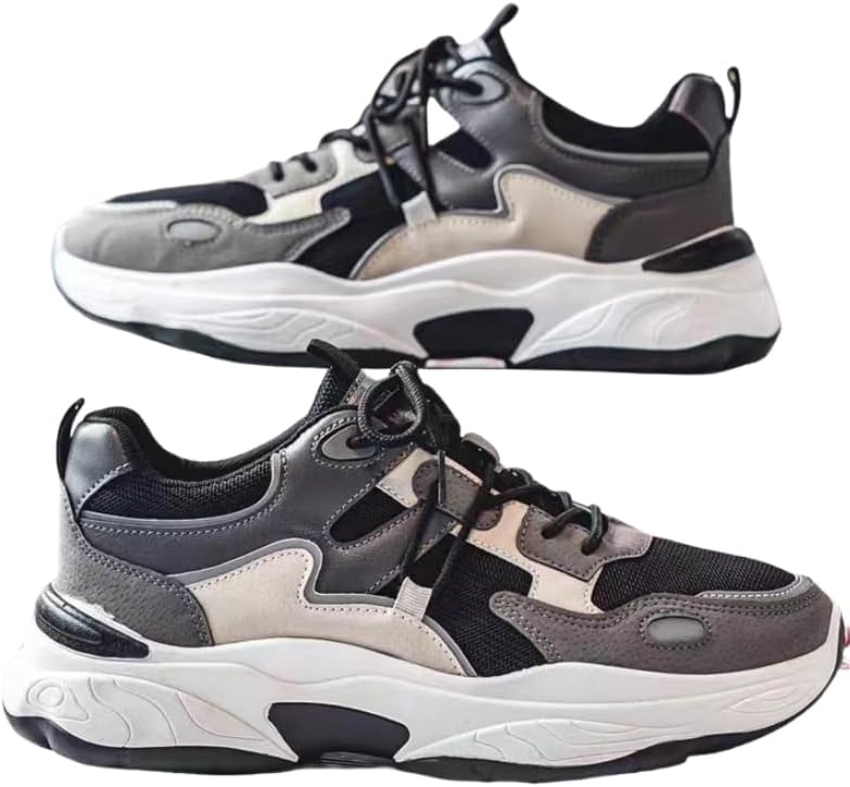 

Мужские дышащие кроссовки для бега, шнуровка, удобная мягкая подошва, кроссовки для пробежек на улице и комфортной ходьбы Hhhchpm