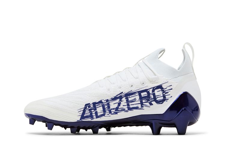 Бутсы Adizero Primeknit Cleats 'White Purple', белый — фото 3