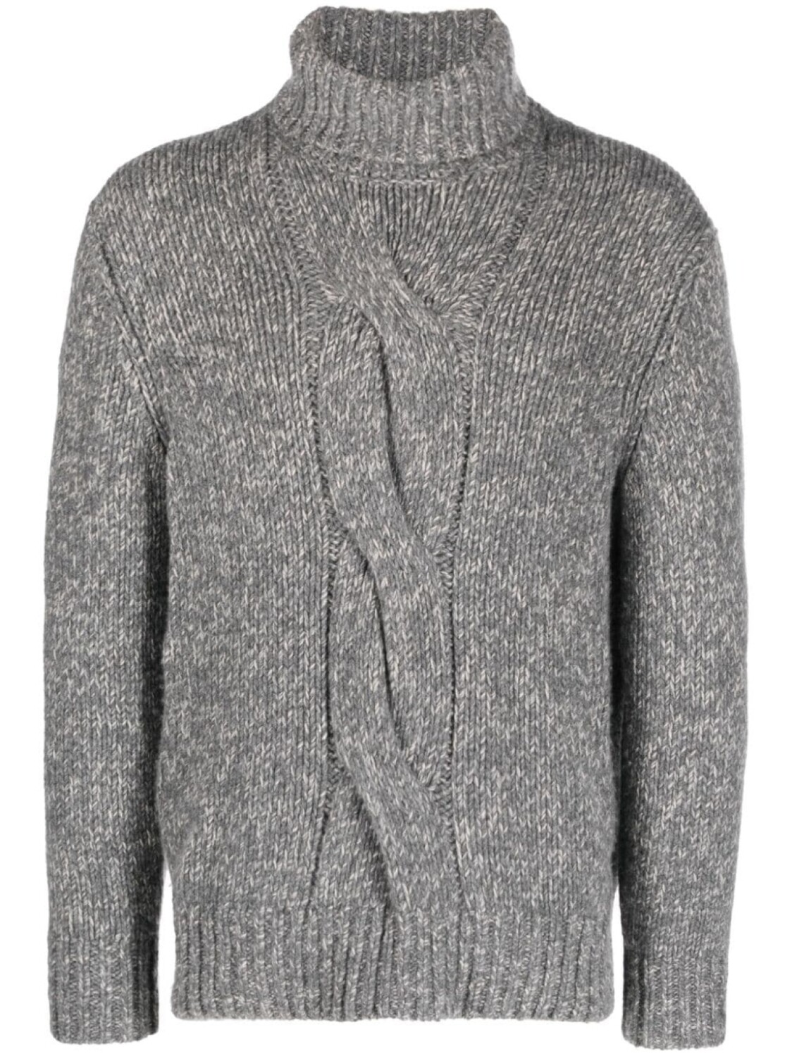 

Brunello Cucinelli кардиган фактурной вязки с высоким воротником, серый