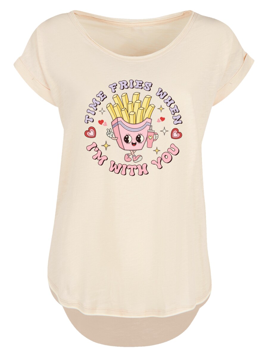

Рубашка F4NT4STIC Time Fries when I am with you Valentinstag, песочный