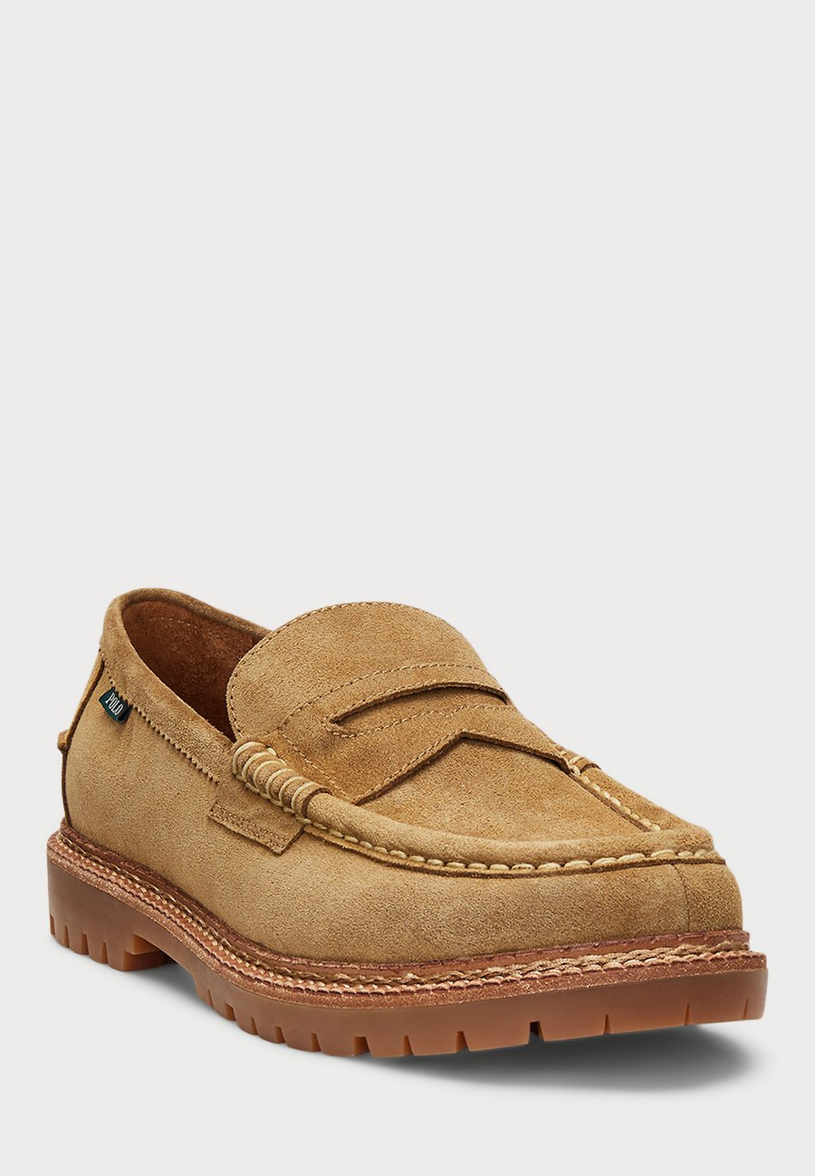 Лоферы Polo Ralph Lauren JETT LUG SOLE SUEDE PENNY LOAFER, Desert Tan/Tan — фото 2